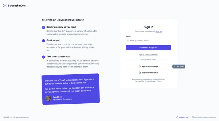Improved design of the authentication pages