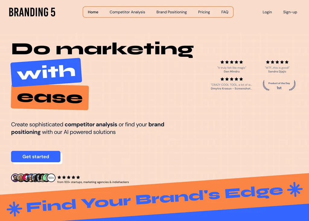 How Branding 5 uses ScreenshotOne for competitor analysis