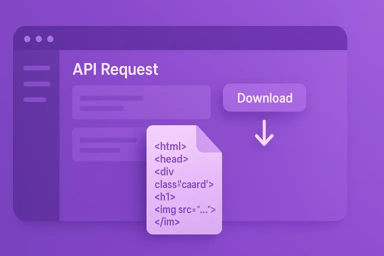 Download request content in the dashboard