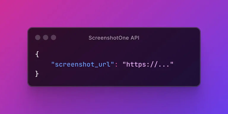 Screenshot URL in webhooks