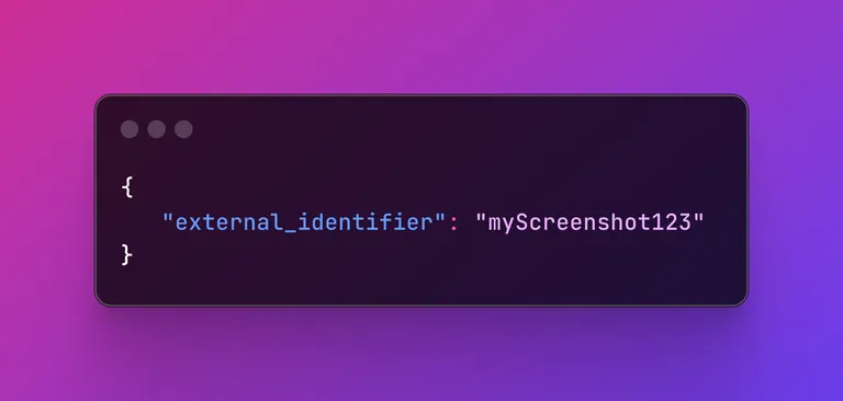 Added support of external identifiers