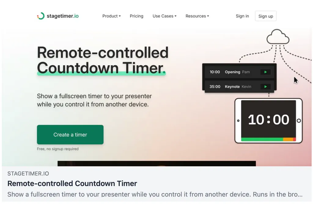 How Stagetimer automates Open Graph image generation