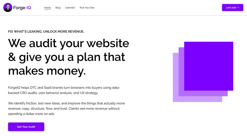 How Forge IQ automates visual CRO audits with ScreenshotOne