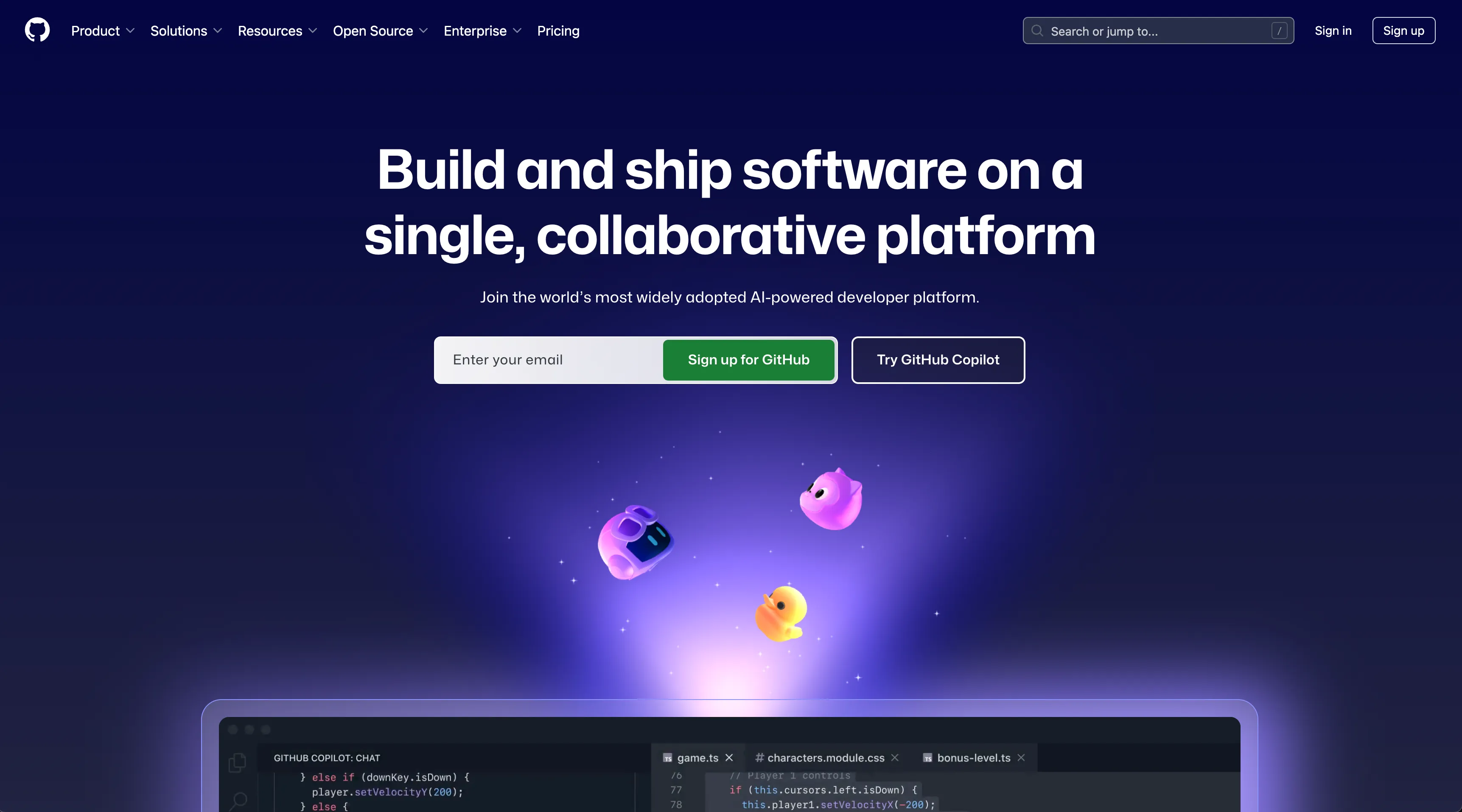GitHub screenshot