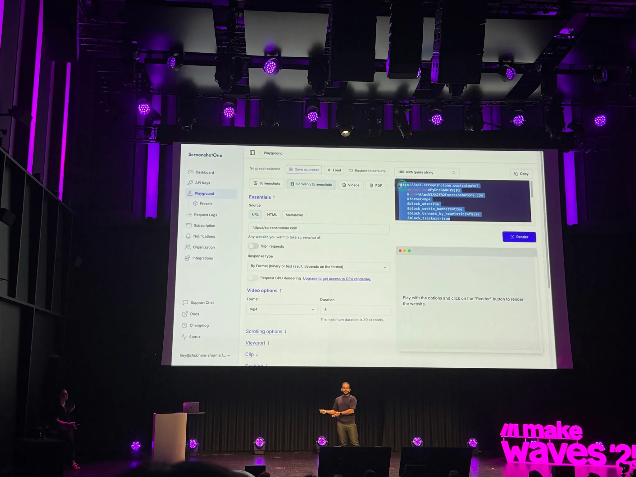 ScreenshotOne made it to the Make official conference