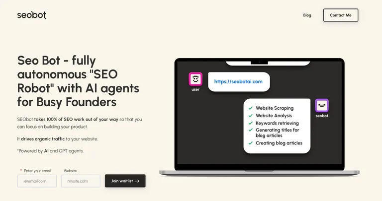 SEOBot uses ScreenshotOne API to generate screenshots for articles